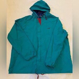 VINTAGE Stearns Dry Wear Jacket Adult XL Hooded Rain Coat PVC Rubberized